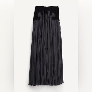 Elegant Black and Gray maxi skirt